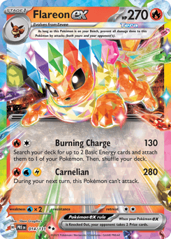 Flareon ex 14/131 — Prismatic Evolutions