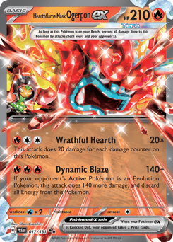 Hearthflame Mask Ogerpon ex 17/131 — Prismatic Evolutions
