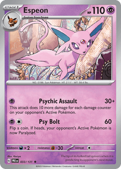 Espeon 33/131 — Prismatic Evolutions