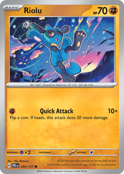 Riolu 50/131 — Prismatic Evolutions