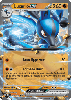 Lucario ex 51/131 — Prismatic Evolutions