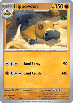 Hippowdon 53/131 — Prismatic Evolutions