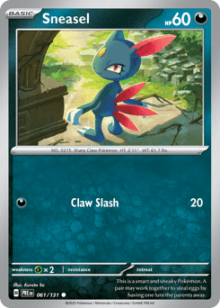 Sneasel 61/131 — Prismatic Evolutions