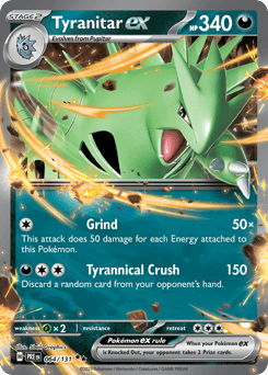Tyranitar ex 64/131 — Prismatic Evolutions