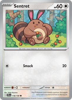 Sentret Pokémon card