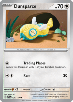 Dunsparce Pokémon card