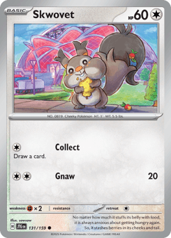 Skwovet Pokémon card
