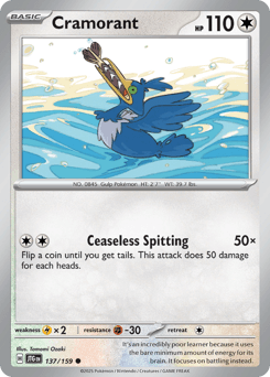 Cramorant Pokémon card