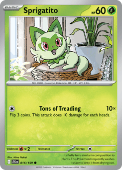 Sprigatito Pokémon card