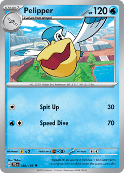 Pelipper Pokémon card