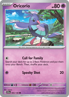 Oricorio Pokémon card