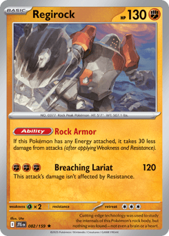 Regirock Pokémon card