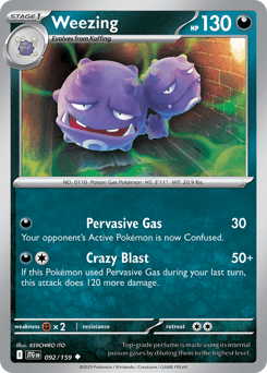 Weezing Pokémon card