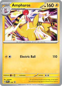 Ampharos 109/215 — Scarlet & Violet Black Star Promos