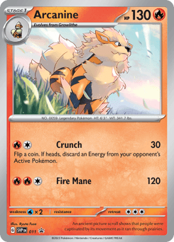 Arcanine 11/215 — Scarlet & Violet Black Star Promos