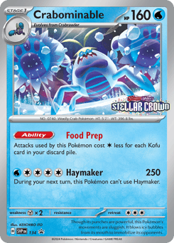 Crabominable 134/215 — Scarlet & Violet Black Star Promos