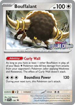 Bouffalant 136/215 — Scarlet & Violet Black Star Promos