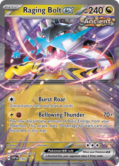 Raging Bolt ex 145/215 — Scarlet & Violet Black Star Promos
