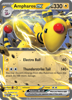 Ampharos ex 16/215 — Scarlet & Violet Black Star Promos