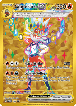 Cinderace ex 163/215 — Scarlet & Violet Black Star Promos