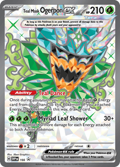 Teal Mask Ogerpon ex 166/150 — Scarlet & Violet Black Star Promos