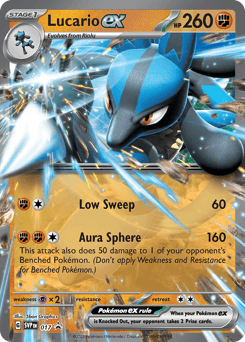 Lucario ex 17/215 — Scarlet & Violet Black Star Promos