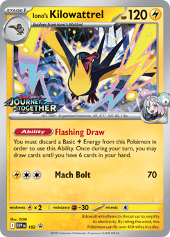 Iono's Kilowattrel 182/150 — Scarlet & Violet Black Star Promos