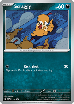 Scraggy 186/150 — Scarlet & Violet Black Star Promos