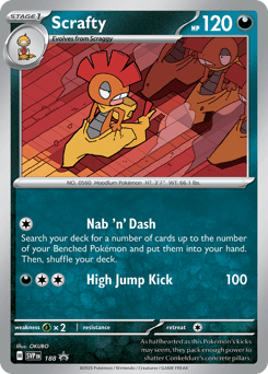 Scrafty 188/150 — Scarlet & Violet Black Star Promos