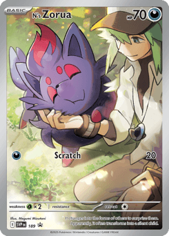 N's Zorua 189/150 — Scarlet & Violet Black Star Promos