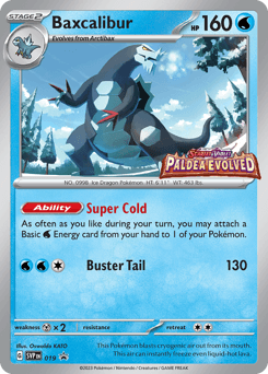 Baxcalibur 19/215 — Scarlet & Violet Black Star Promos