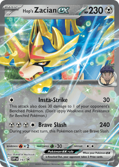 Hop's Zacian ex 193/150 — Scarlet & Violet Black Star Promos