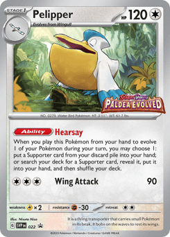 Pelipper 22/215 — Scarlet & Violet Black Star Promos