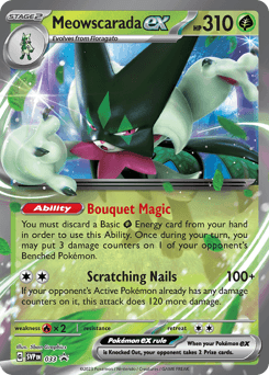 Meowscarada ex 33/215 — Scarlet & Violet Black Star Promos