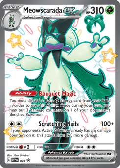 Meowscarada ex 78/215 — Scarlet & Violet Black Star Promos