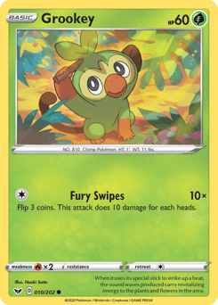 Grookey 10/202 — Sword & Shield