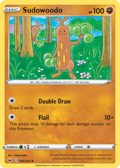 Sudowoodo 100/202 — Sword & Shield