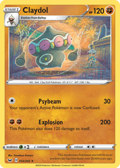 Claydol 103/202 — Sword & Shield