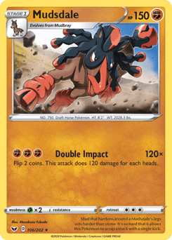 Mudsdale 106/202 — Sword & Shield