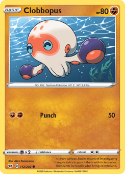 Clobbopus 112/202 — Sword & Shield