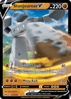 Stonjourner V 115/202 — Sword & Shield