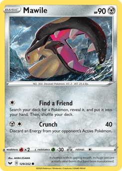 Mawile 129/202 — Sword & Shield