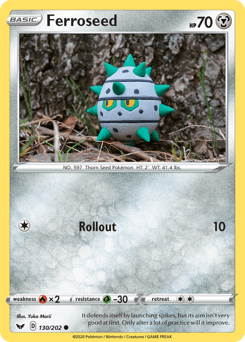Ferroseed 130/202 — Sword & Shield