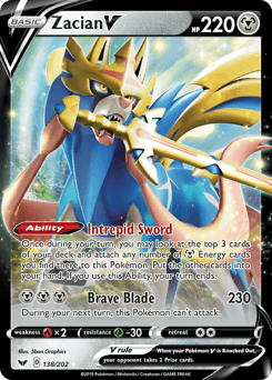 Zacian V 138/202 — Sword & Shield