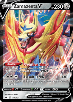 Zamazenta V 139/202 — Sword & Shield
