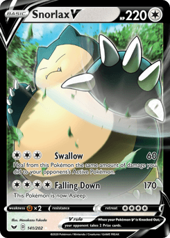 Snorlax V 141/202 — Sword & Shield