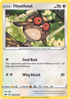 Hoothoot 143/202 — Sword & Shield