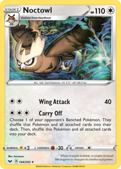 Noctowl 144/202 — Sword & Shield