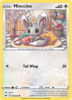 Minccino 146/202 — Sword & Shield