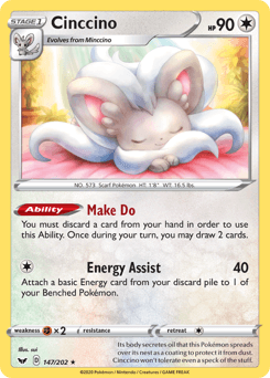 Cinccino 147/202 — Sword & Shield
